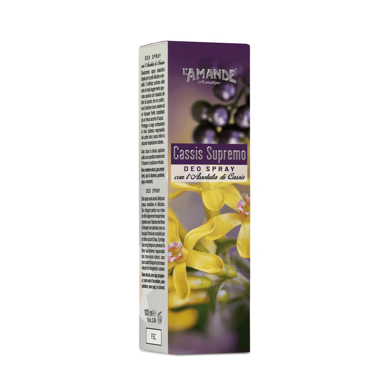 L'amande Deo spray Cassis supremo Moda