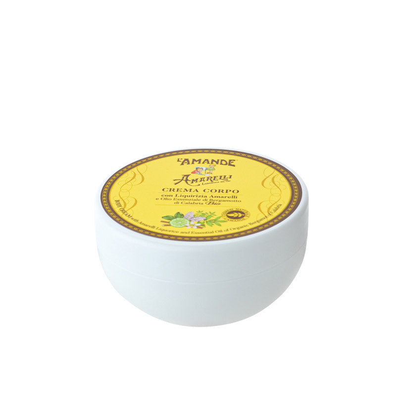 L'amande Crema corpo con Liquirizia Amarelli e Olio Essenziale di Bergamotto di Calabria Bio Qualità