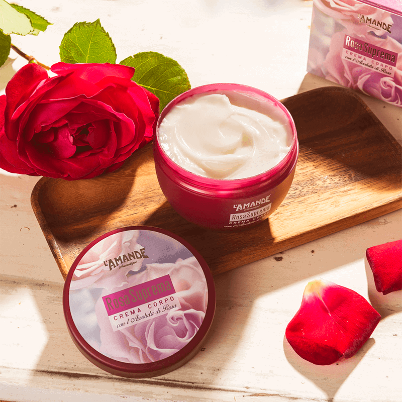 L'amande Crema corpo Rosa suprema Vendita