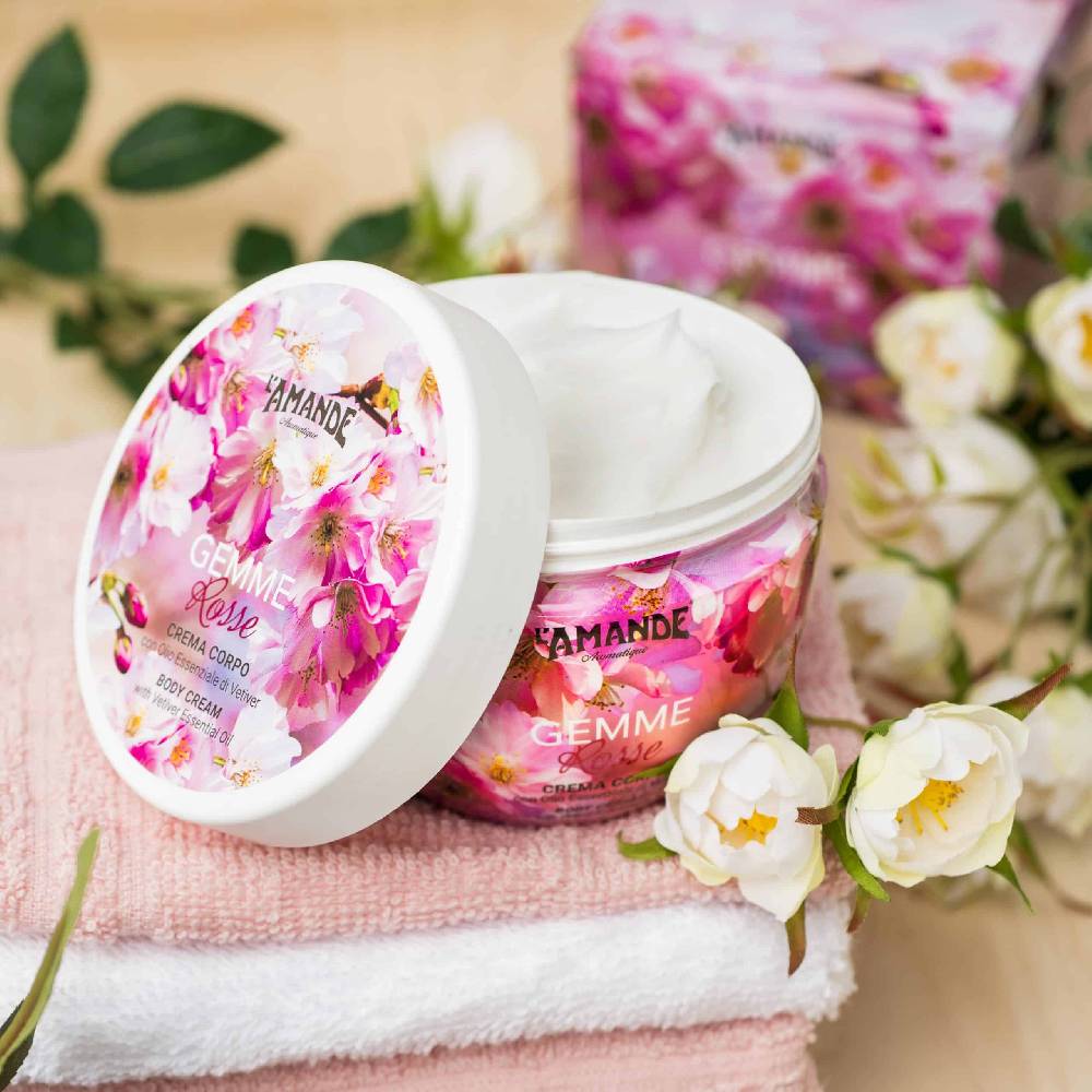 L'amande Crema corpo Gemme rosse Offerte