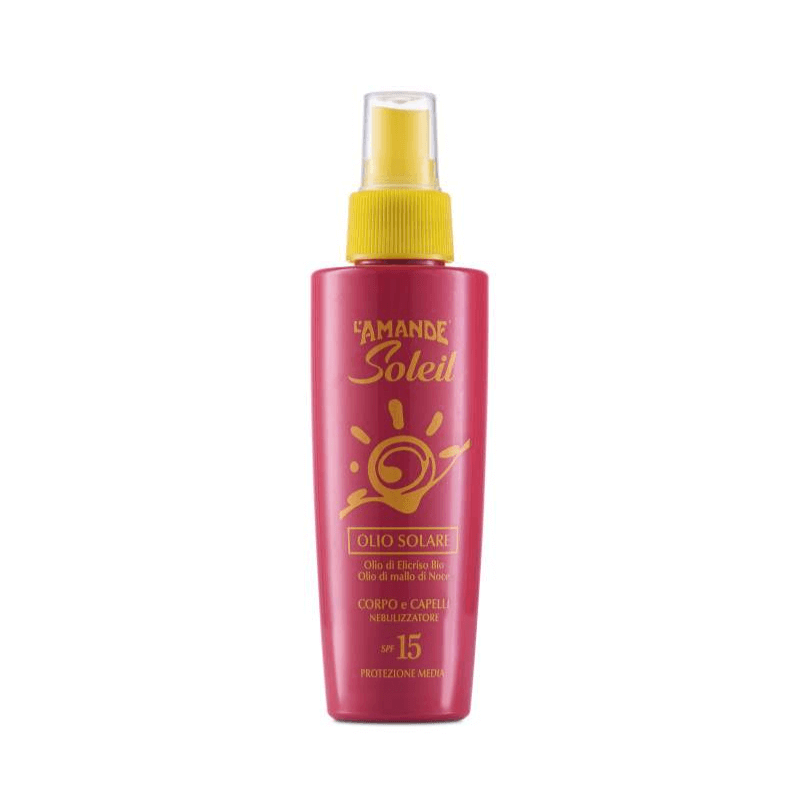 L'amande Olio solare corpo capelli SPF 15 Soleil Shopping Online