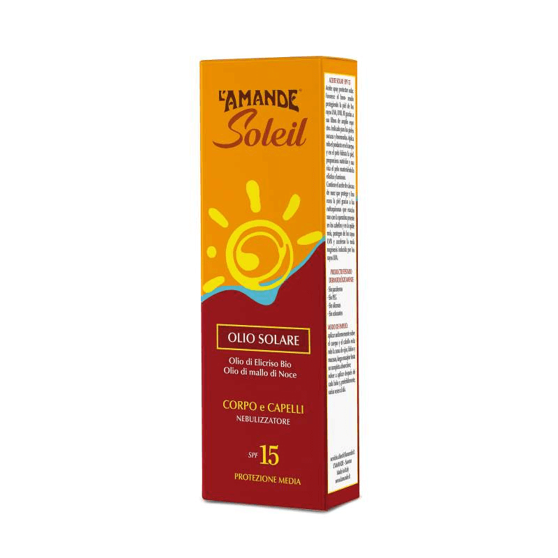 L'amande Olio solare corpo capelli SPF 15 Soleil Shopping Online