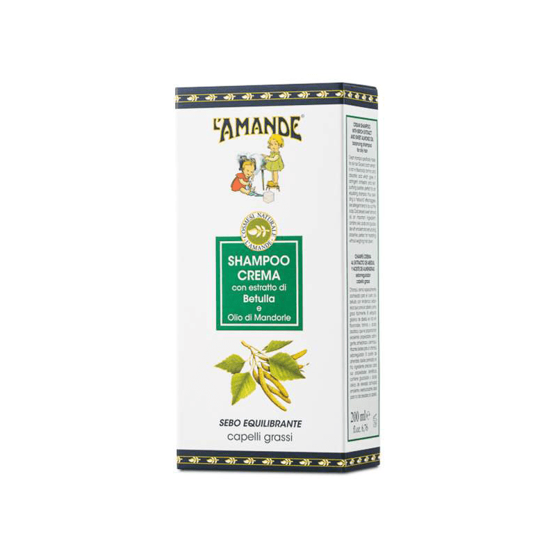 L'amande Shampoo crema per capelli grassi alla betulla In Linea