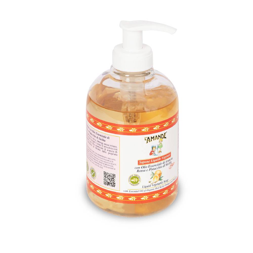 L'amande Sapone liquido profumato Arancia rossa e Pistacchio di Sicilia I Più Venduti