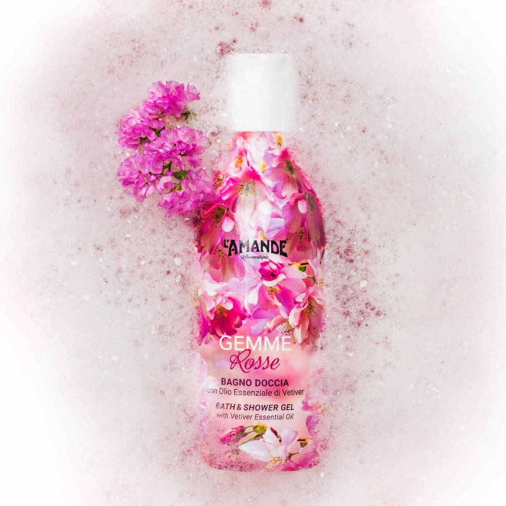 L'amande Bagno doccia Gemme rosse Grandi sconti