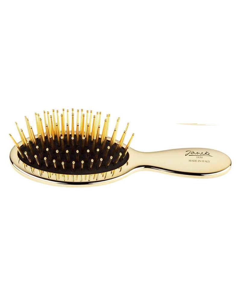 Janeke Spazzola baby dorata, pneumatica, con picchi dorati  - cod. AUSP24 G In Linea