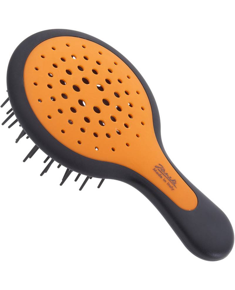 Janeke Mini Superbrush Arancio Fluo e manico Nero - 71SP220NER OFL Soddisfazione Garantita