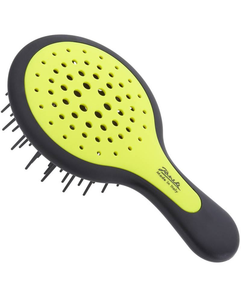 Janeke Mini Superbrush Giallo Fluo e manico Nero - 71SP220NER YFL Offerta speciale della fabbrica