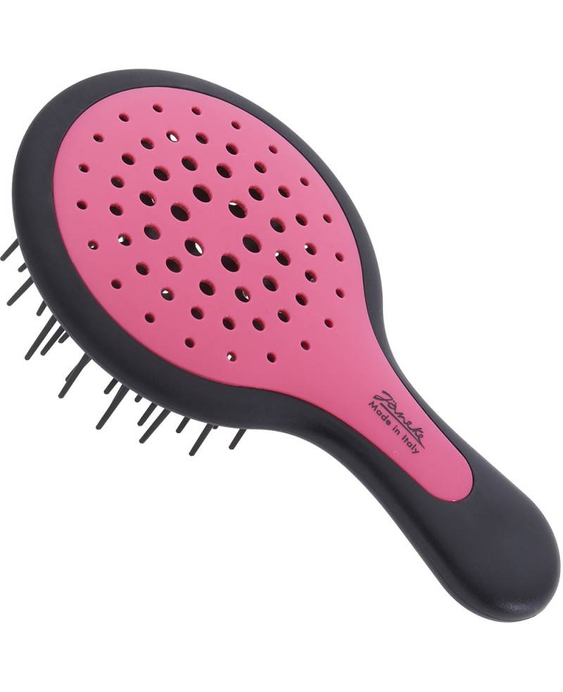 Janeke Mini Superbrush Rosa e manico Nero - 71SP220NER RSA Consegna Veloce