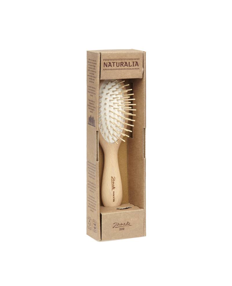 Janeke Spazzola ovale, piccola, in legno di faggio - cod. SP66N Fino Al -60%