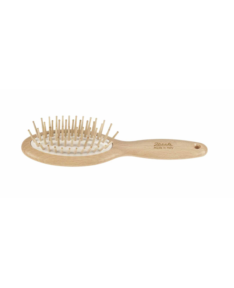 Janeke Spazzola ovale, piccola, in legno di faggio - cod. SP66N Fino Al -60%