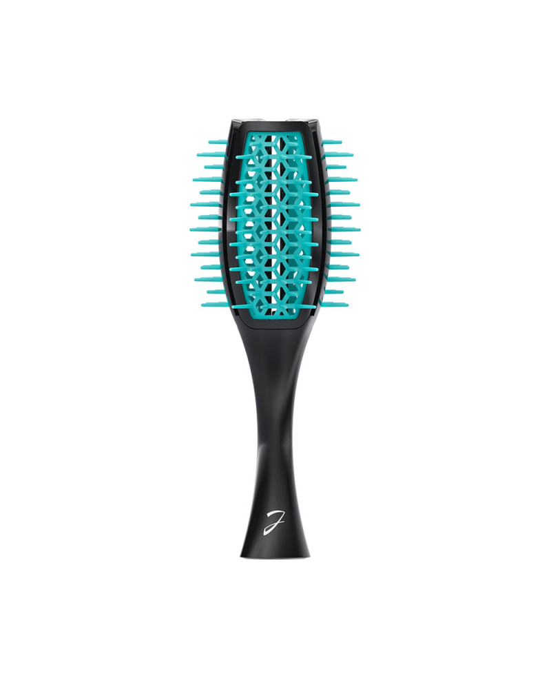 Janeke Spazzola Tulip ventilata, più volume nei capelli, bicolore nero e turchese – cod. SP503 NT Qualità