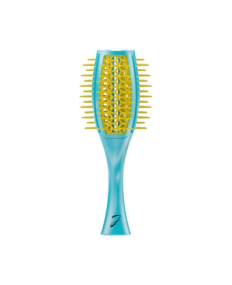 Janeke Spazzola Tulip ventilata, più volume nei capelli, bicolore turchese e giallo – cod. SP503 TG Spedizione Gratuita