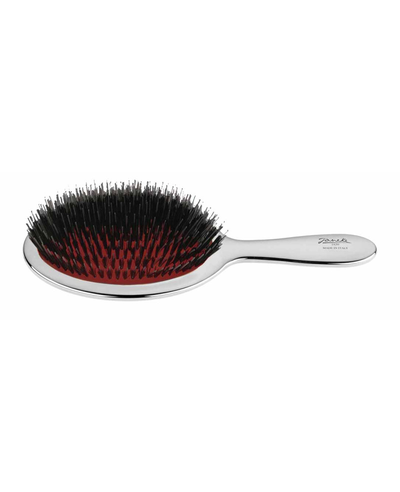 Janeke Spazzola con setole e rinforzo nylon, colorazione argento - cod. CRSP23M Presa