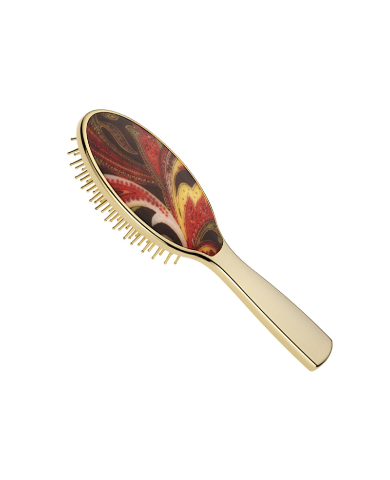 Janeke Spazzola dorata con inserto kashmir - cod. AUSP232G KAS Vendite Flash