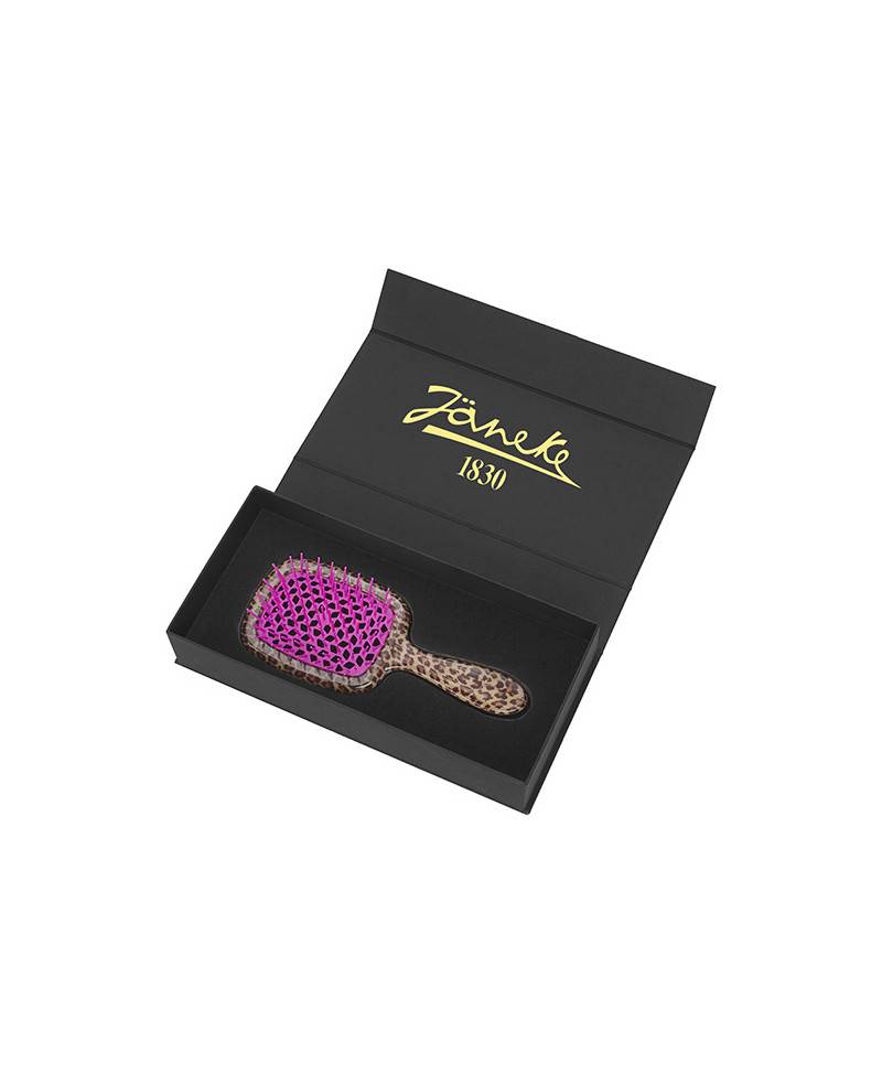 Janeke Scatola Regalo con Spazzola Superbrush maculata con cuscino fuchsia - Cod. SCA25
