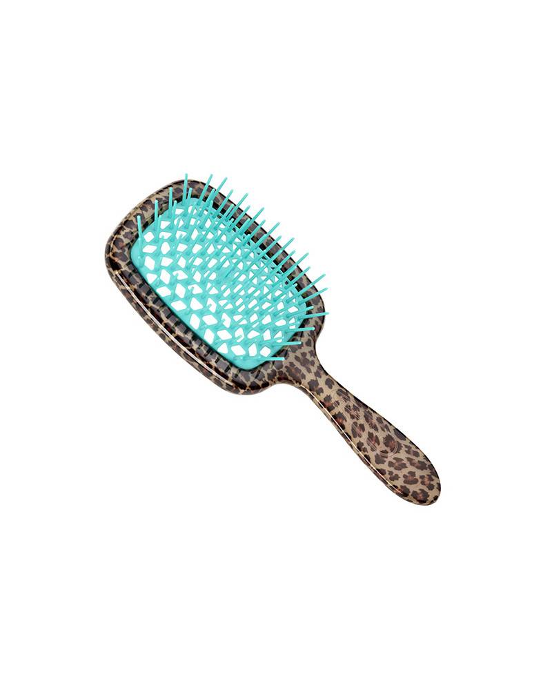 Janeke Scatola Regalo con Spazzola Superbrush maculata con cuscino turchese - Cod. SCA24 Pezzi Unici