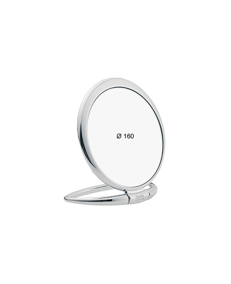 Janeke Specchio da tavolo argento, con ingrandimento x3, diametro 17 cm - cod. CR443.3