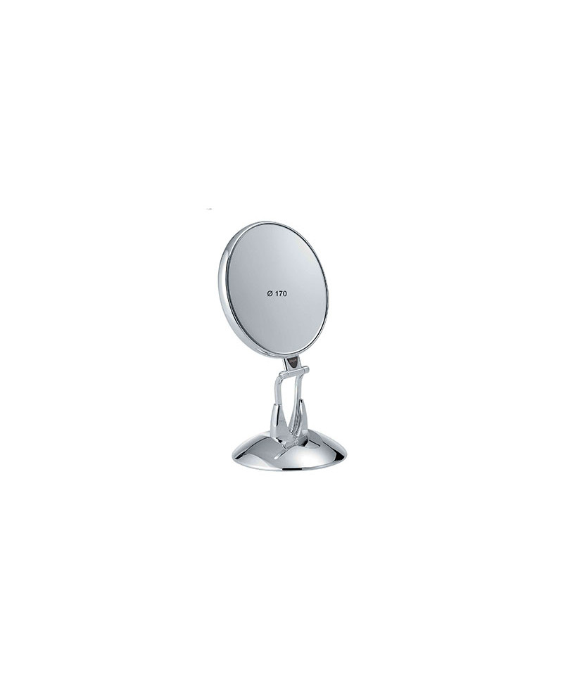 Janeke Specchio da tavolo argento, con base di supporto, ingrandimento x3, diametro 17 cm - cod. CR447.3 SU Saldi Di Fabbrica