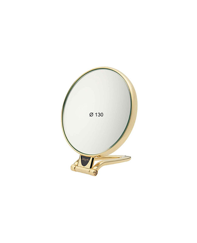 Janeke Specchio dorato da tavolo, con ingrandimento x3, diametro 13 cm - cod. AU446.3
