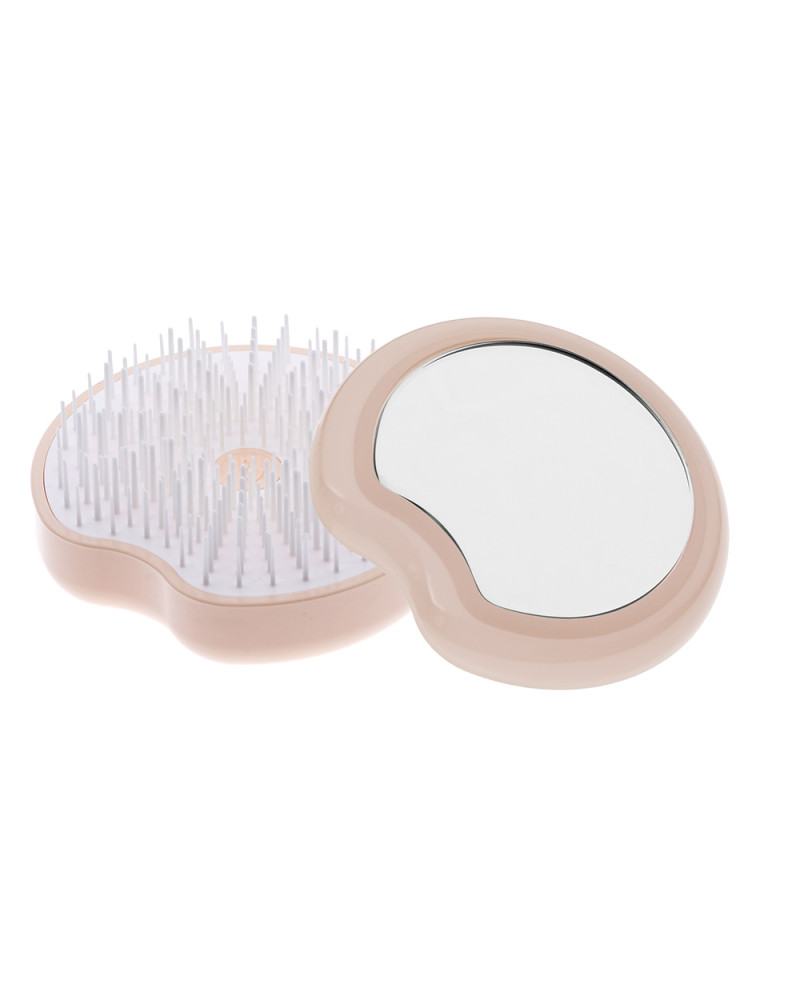 Janeke Spazzola Pomme Brush, compatta ed ergonomica con impugnatura palmare e specchio diametro 84, colore arancione - cod. 93SP228 ARA Nuova
