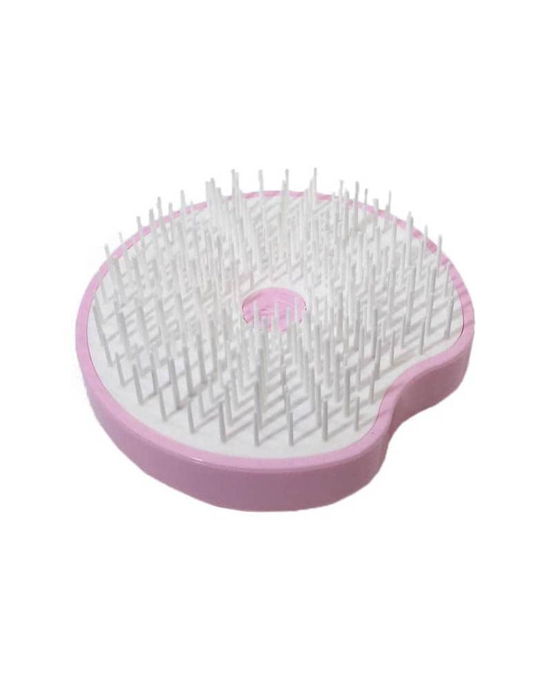 Janeke Spazzola Pomme Brush, compatta ed ergonomica con impugnatura palmare e specchio diametro 84, colore rosa - cod. 93SP228 RSA Moda