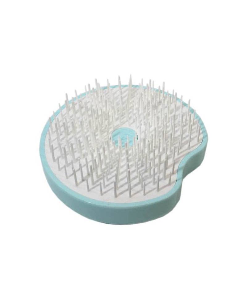 Janeke Spazzola Pomme Brush, compatta ed ergonomica con impugnatura palmare e specchio, diametro 84, colore turchese - cod. 93SP228 TSE 2025