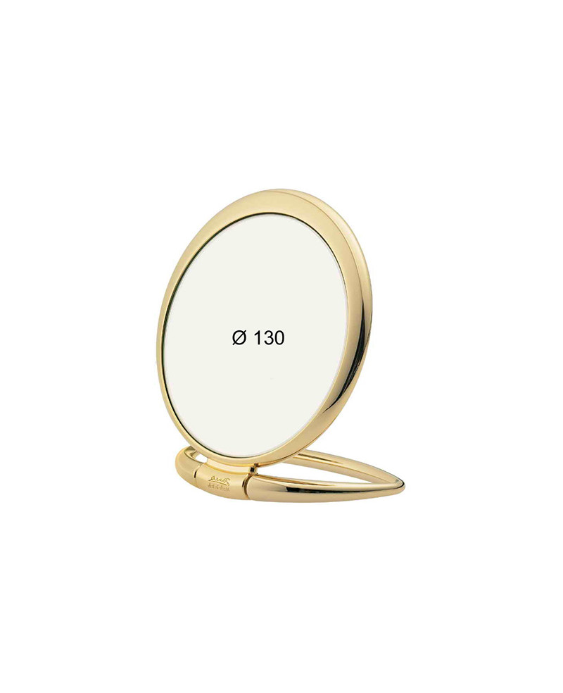 Janeke Specchio da tavolo oro, con ingrandimento x3, diametro cm 13 - cod. AU444.3