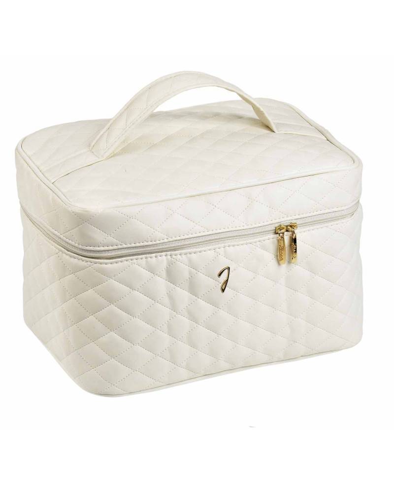 Janeke Beauty da viaggio trapuntato grande, beige - cod. A6151VT BEI Online