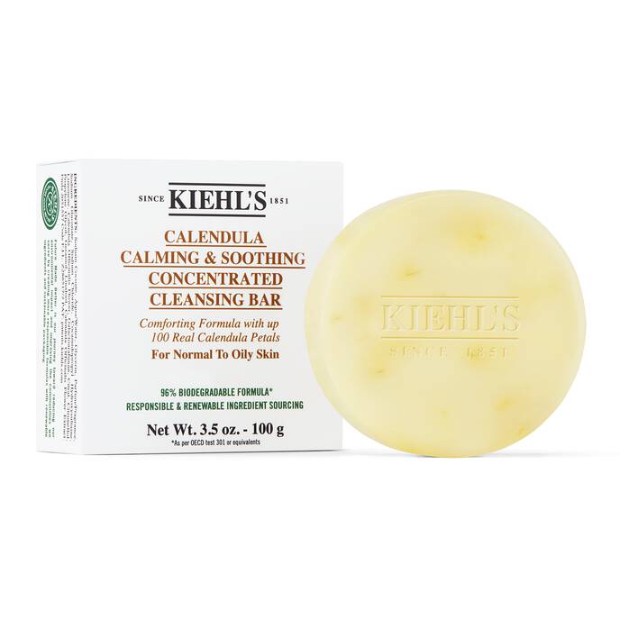 Kiehls Calendula calming soothing concentrated cleansing bar