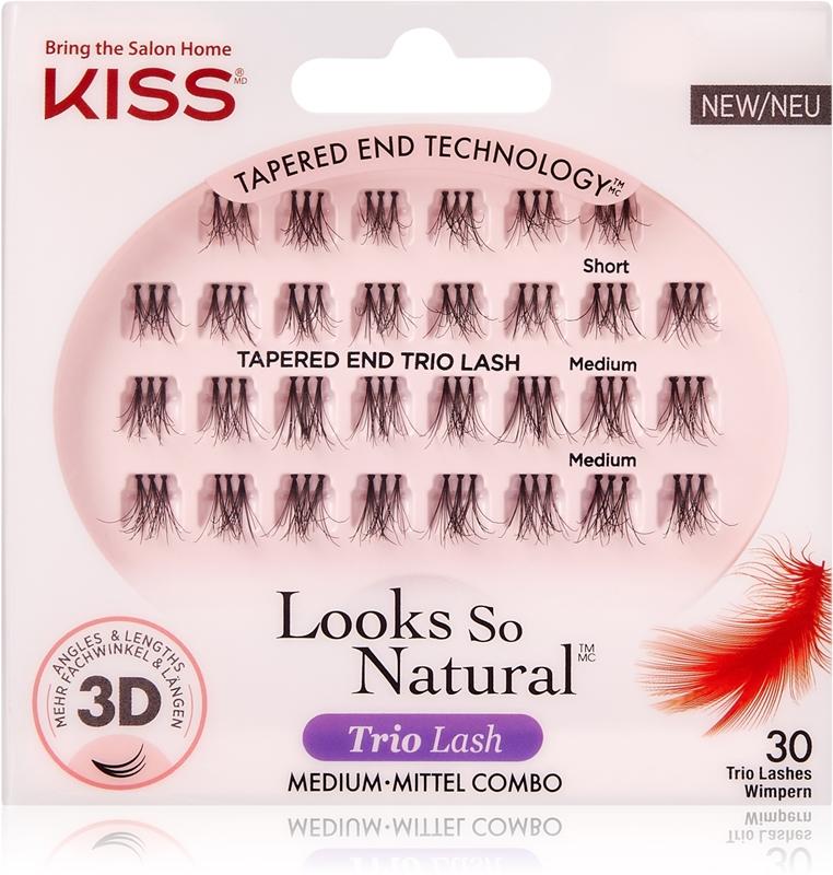 KISS KISS Look So Natural ciglia finte a ciuffi con nodo