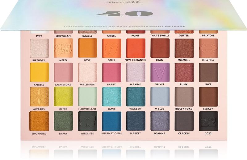 Barry M Barry M 40 Pan Palette palette di ombretti Vendite Flash