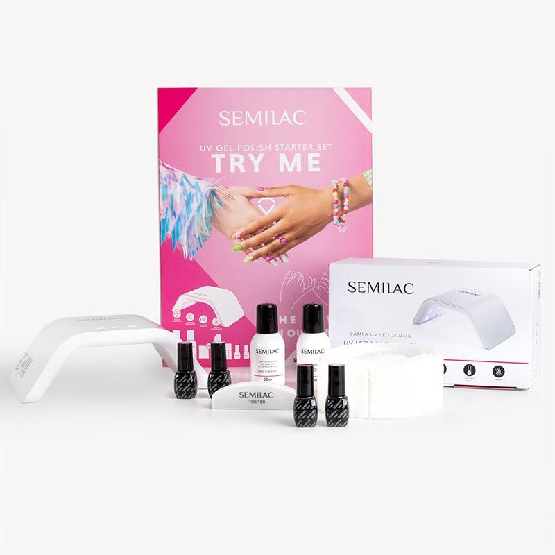 Semilac Semilac UV Hybrid Try Me kit per la manicure perfetta Presa