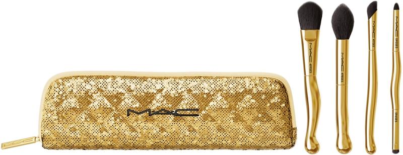 MAC Cosmetics MAC Cosmetics Holiday Golden Touch Mini Brush Kit confezione regalo con pennello