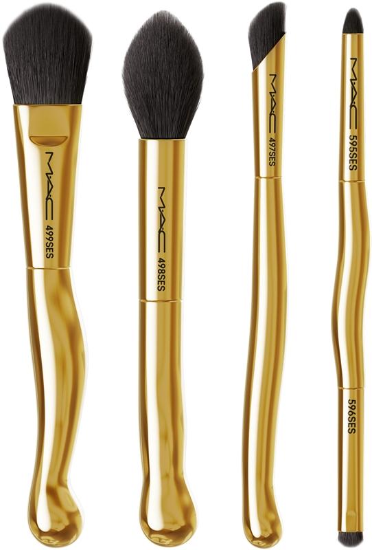 MAC Cosmetics MAC Cosmetics Holiday Golden Touch Mini Brush Kit confezione regalo con pennello Moda