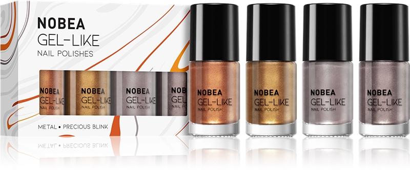 NOBEA NOBEA Metal Precious Blink Set set di smalti per unghie