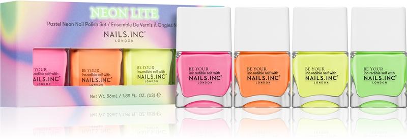 Nails Inc. Nails Inc. Neon Lite Nail Polish Set set di smalti per unghie