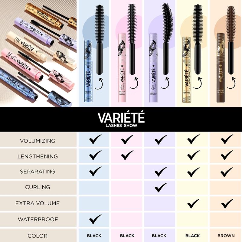 Eveline Cosmetics Eveline Cosmetics Variété Lashes Show mascara waterproof per ciglia voluminose e folte Acquista Ora