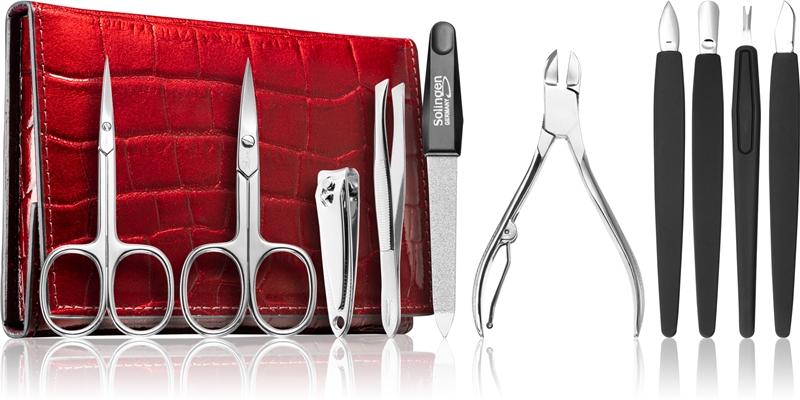DuKaS DuKaS Premium Line Solingen 252 Set per manicure + astuccio Burgundy Offerta esclusiva