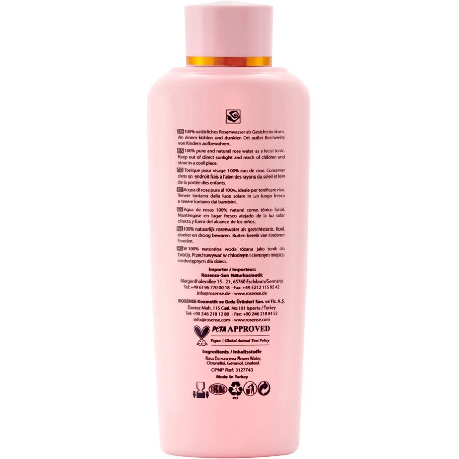 Rosense Cura del viso Acqua di rose Presa