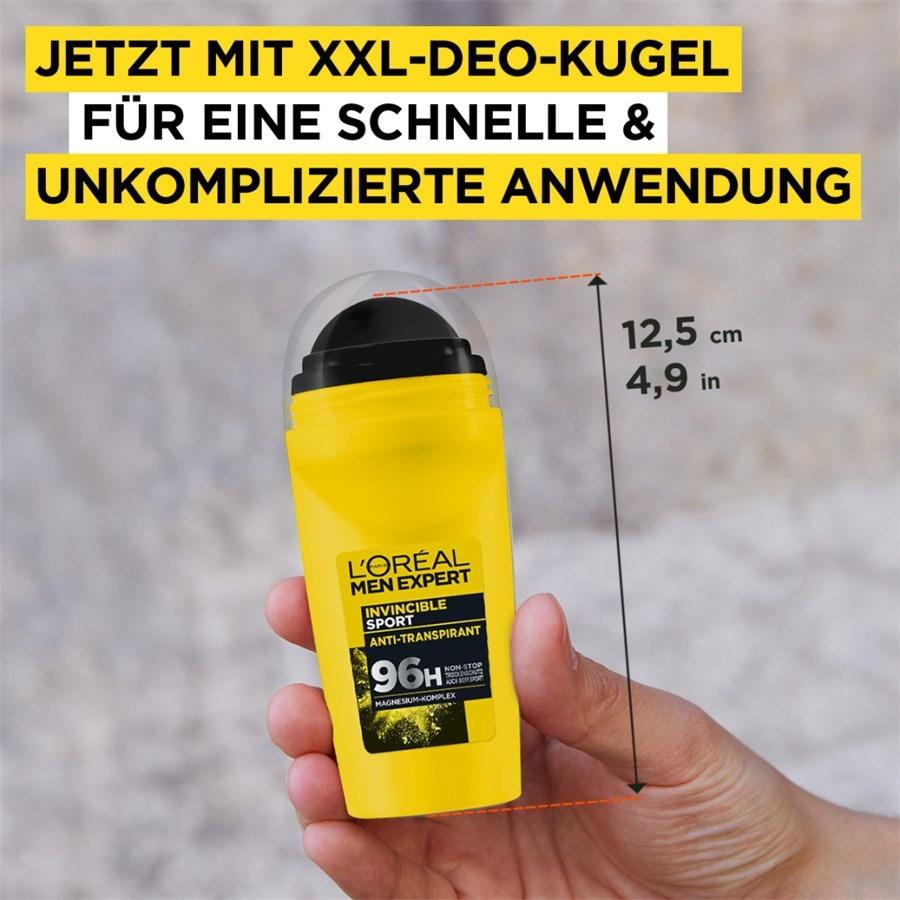 L'Oréal Paris Men Expert Deodoranti Invincible Sport Anti-Transpirant Deodorant Roll-On Limitato a 3 giorni