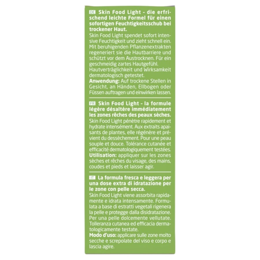 Weleda Intensive care Trattamento intensivo per la pelle secca Skin Food Light Vendita calda