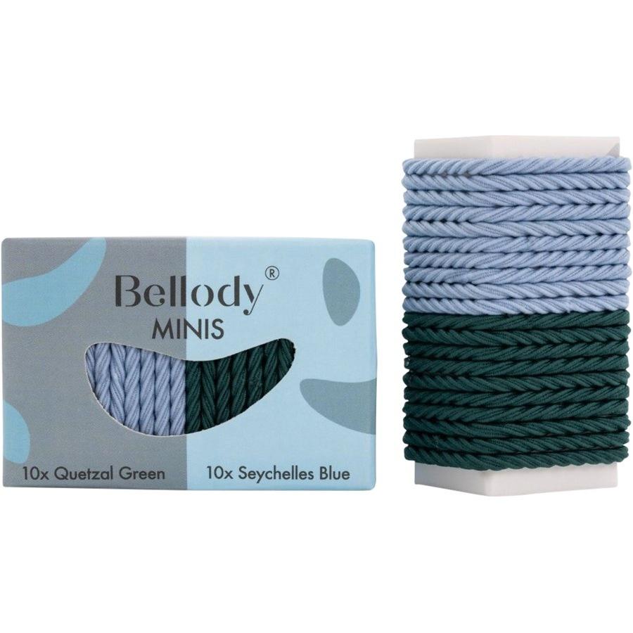 Bellody Minis Hair Rubber Set Quetzal Green & Seychelles Blue Grande vendita