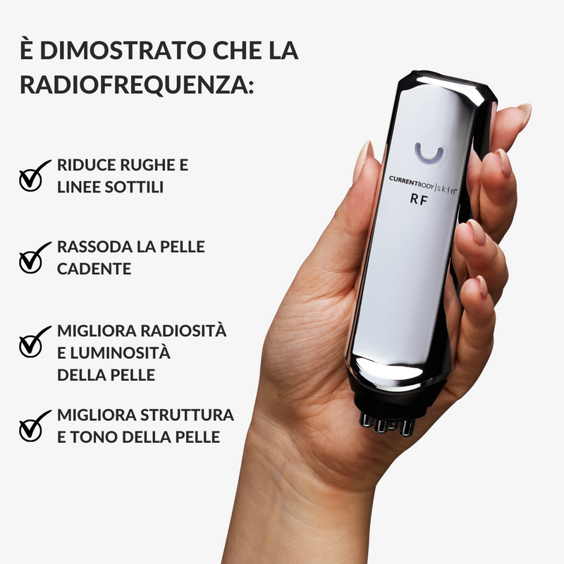 CurrentBody Skin Dispositivo a radiofrequenza per il viso RF Currentbody Skin Italia