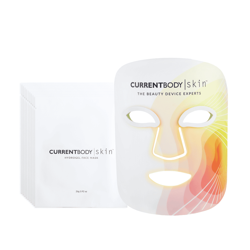 Affiliate CurrentBody Skin LED 4-in-1 Face Mask x Hydrogel Face Masks (10 Pc)