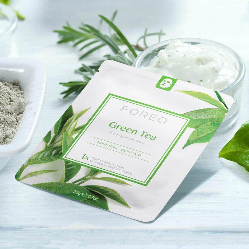 FOREO Green Tea Purifying Sheet Face Mask Spedizione Gratuita